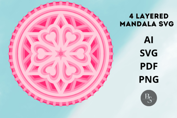 3D Layered Heart Mandala SVG: A Comprehensive Guide to Multilayer Craft Design
