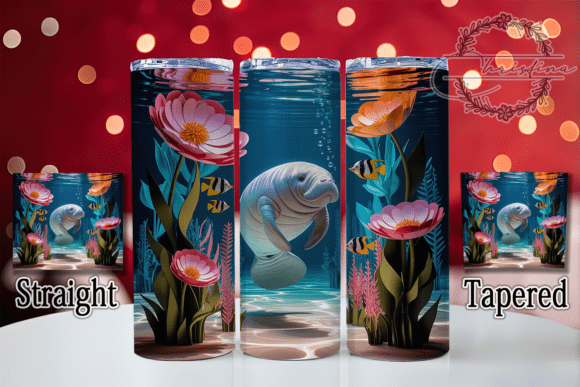 3D Ocean Manatee Tumbler: Bringing Serene Style to Your Drinkware Projects