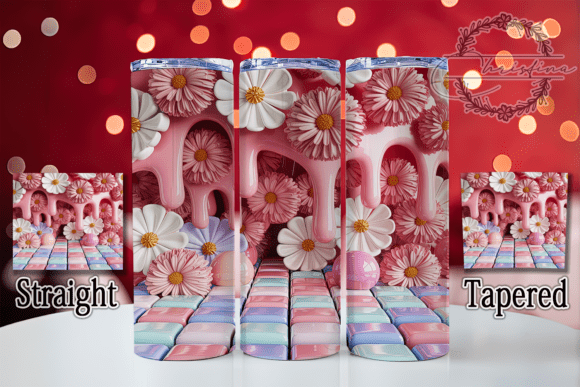 3D Puffy Checkerboard Floral Tumbler: A Strategic Asset for Custom Drinkware Workflows