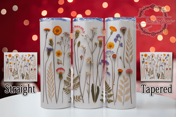 3D Wildflower Floral Tumbler: Bringing Nature's Charm to Your Daily Drinkware