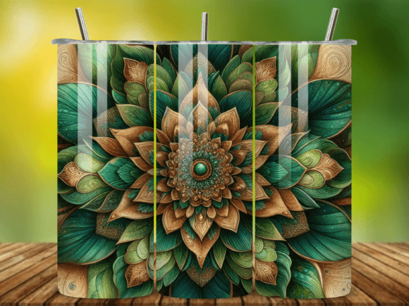 Elevate Your DIY Projects with the 3D Mandala Tumbler Wrap Sublimation V.7