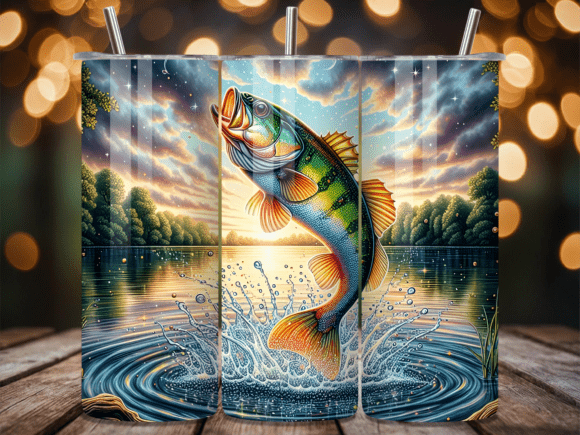 Elevate Your Sublimation Business with the Majestic Bass Fishing 3D Tumbler Wrap