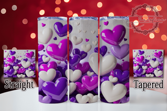 Evaluating the 3D Purple Valentine Hearts Tumbler for Custom Drinkware Projects