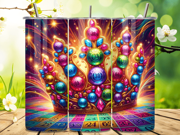 Jeweled Bingo Crown 3D Tumbler Wrap PNG: A Complete Guide to Custom Drinkware
